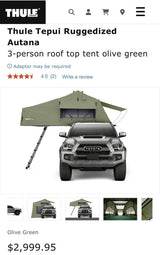 Thule Rooftop Tent in Encinitas, CA (photo 4)