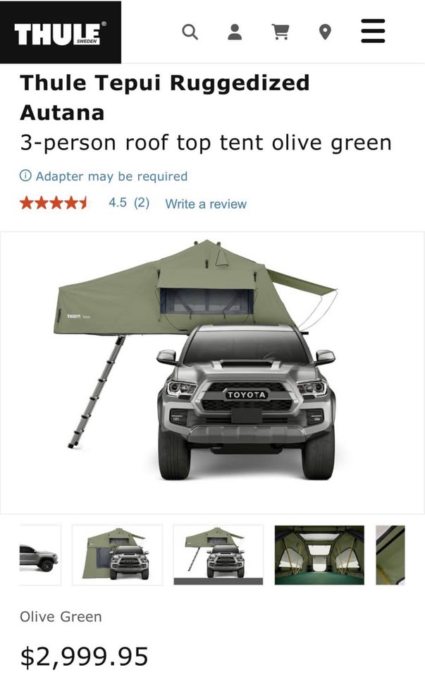 Thule Rooftop Tent in Encinitas, CA (photo 4) — photo 4