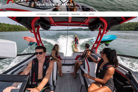 Friends enjoy a wake boat rental with wakesurfing on a lake. Plan your next adventure, from boat to RV rental!