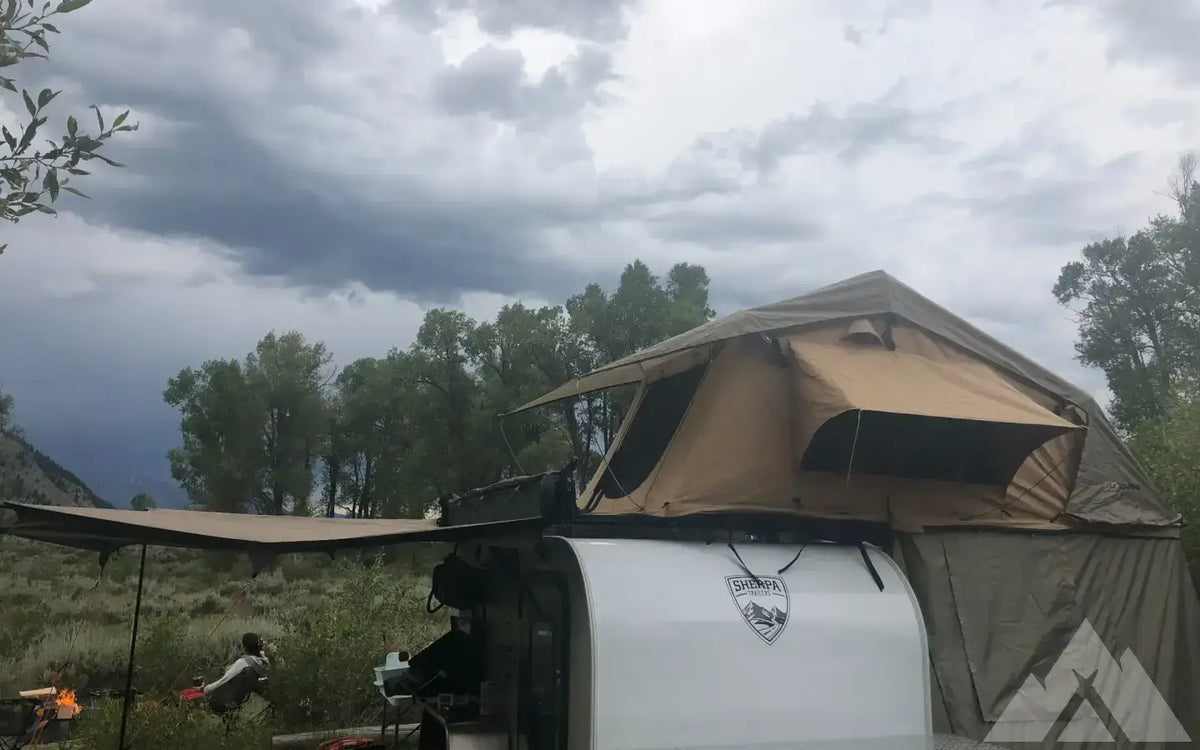 Sherpa Bigfoot - Tent, Bed, Solar, Awning + Fridge — used overland trailer for sale in Port Saint Lucie, FL (photo 5) — photo 5