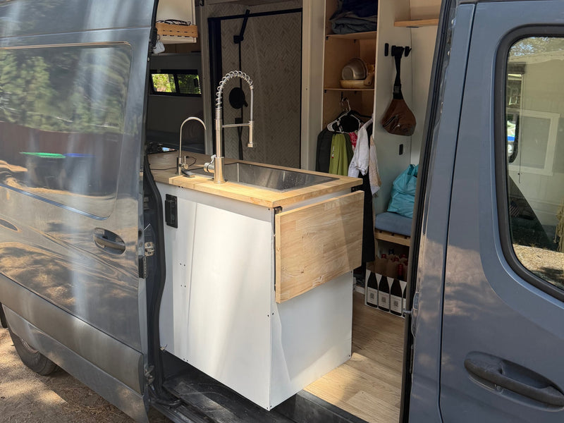  for an RV rental adventure.|RV rental: Dark gray Mercedes Sprinter van — photo 3