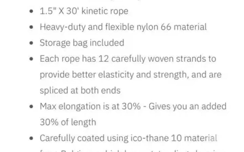 Smittybilt Kinetic Rope — new gear for sale (photo 5) — photo 5