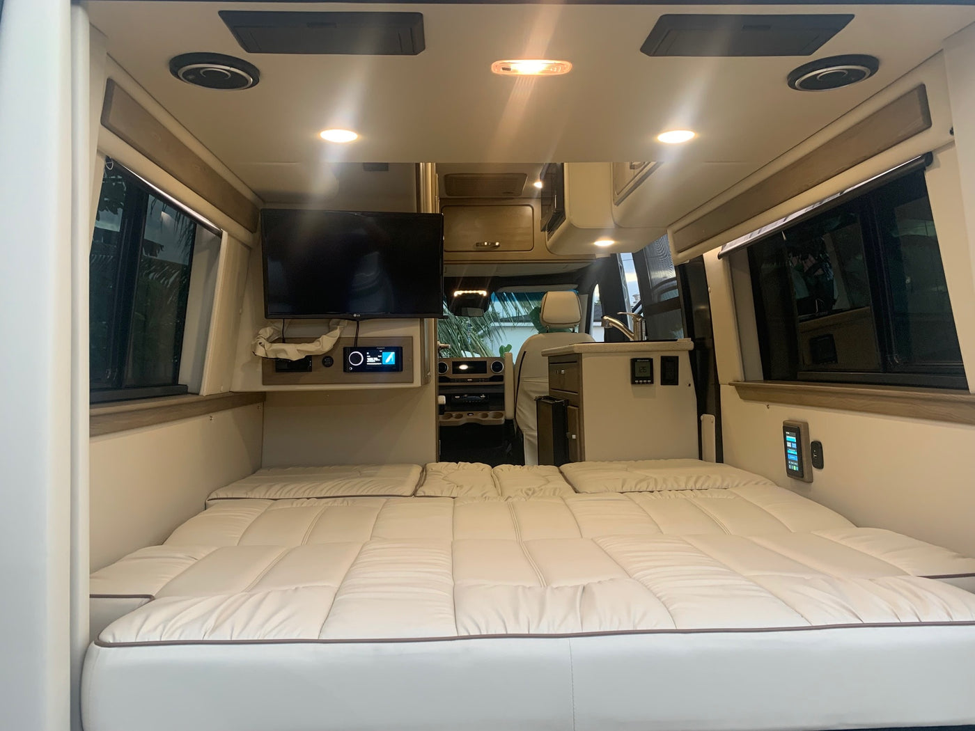  seen from the open passenger door. Ideal for road trips.|Mercedes-Benz RV rental interior — photo 17