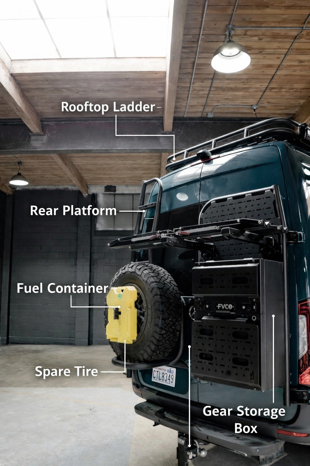  and overhead storage.|RV rental: Spacious camper van interior with modular cabinets — photo 1