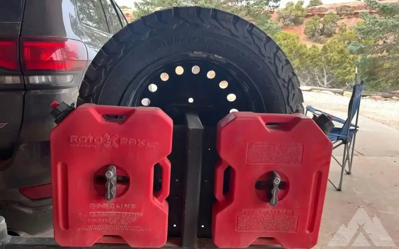 Spare Tire Carrier w/ Rotopax — used tire carriers & swing outs for sale (photo 2) — photo 2