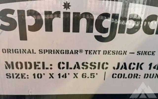 Springbar Classic Jack 140 Camping Tent NEW — photo 2