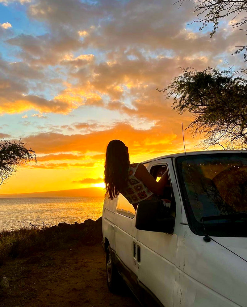  under an overcast sky.|RV rental van — photo 3