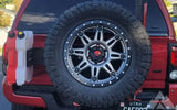 SWINGOUT HITCH SPARE TIRE CARRIER, HIGH LIFT JACK — used tire carriers & swing outs for sale (photo 2)