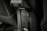 Stay charged in your RV rental! Integrated USB-A, USB-C, & AC power outlets provide versatile connectivity.