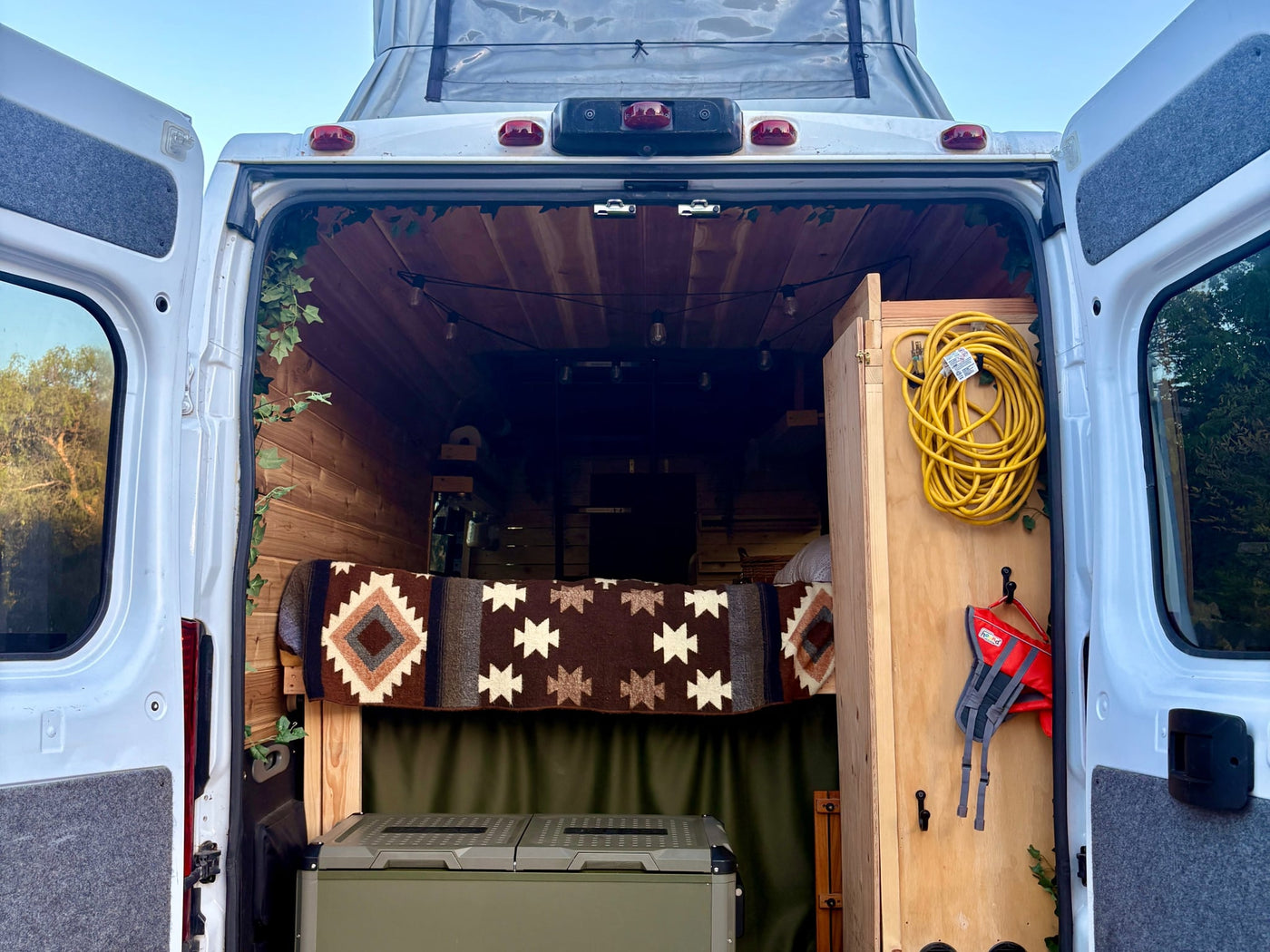 Cozy rv rental interior: wood walls — photo 15