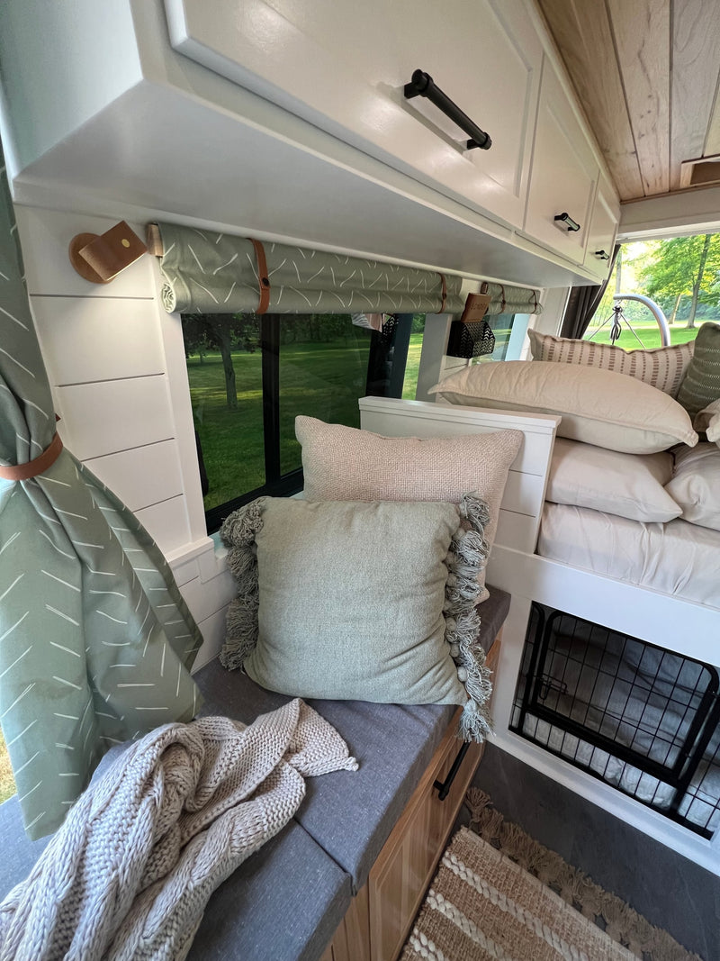  and a cozy bed nook.|Optimized kitchen storage in an RV rental — photo 13