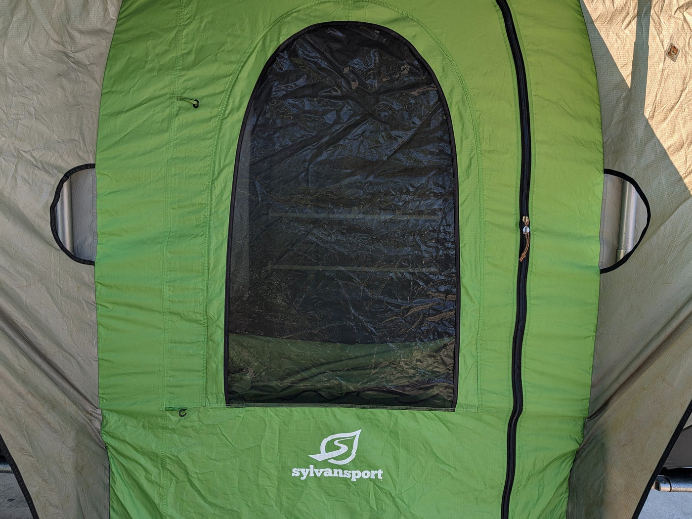  parked on a driveway.|SylvanSport Go camping trailer — photo 8