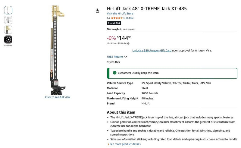 Hi-Lift Jack 48" Off Rad in Boise, ID (photo 4) — photo 4