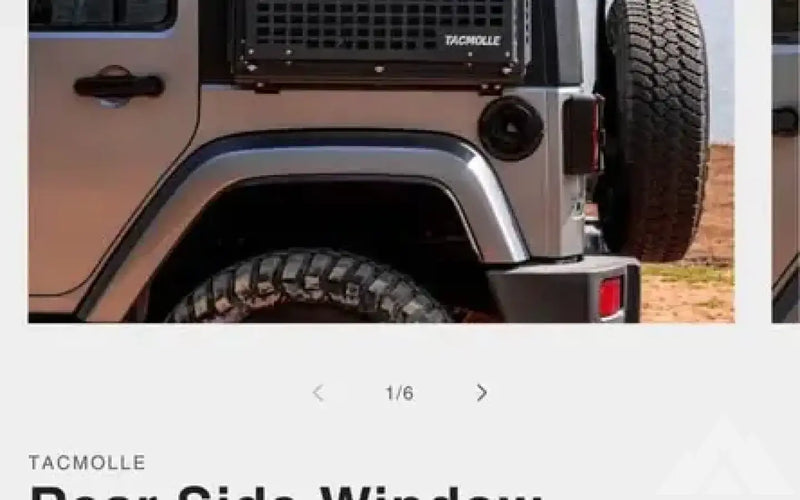 Tacmolle window storage boxes for Jeep JK — new molle panels for sale (photo 9) — photo 9