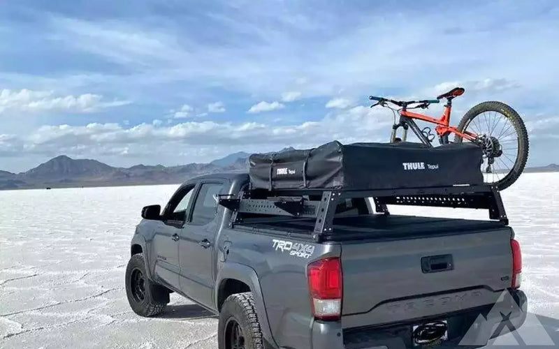 Tacoma Bed Rack and Roof Top Tent – BaseCamper