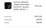 Tailgate Bed Molle Panel For Toyota Tacoma Gen3 — used molle panels for sale (photo 2)