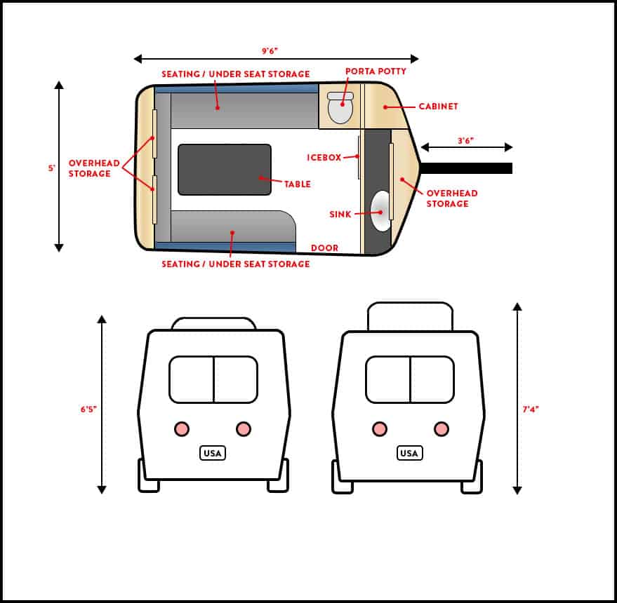  parked outdoors and appears freshly cleaned.|Functional RV rental kitchenette: sink — photo 9