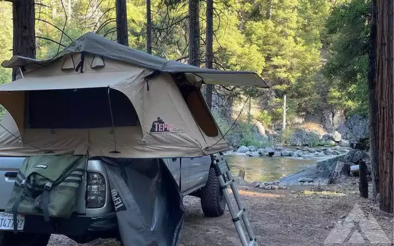 Tepui roof top tent and rack — used rooftop tents for sale — photo 1