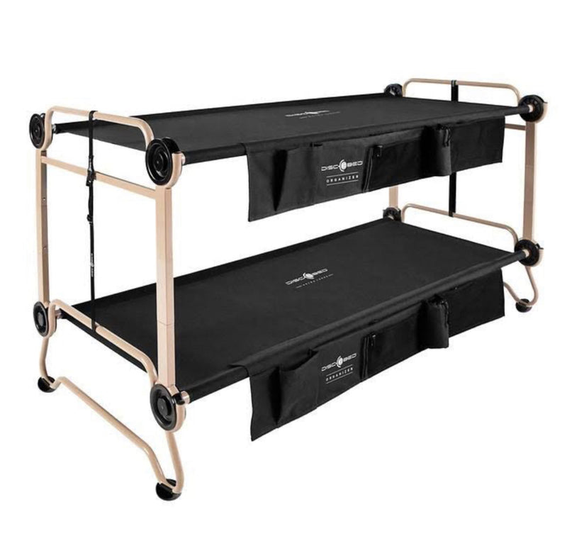  offering compact sleep solutions.|Portable Disc-O-Bed bunk cot system — photo 7