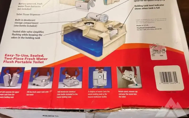 Thetford Porta potti electric portable toilet — new showers & toilets for sale (photo 5) — photo 5