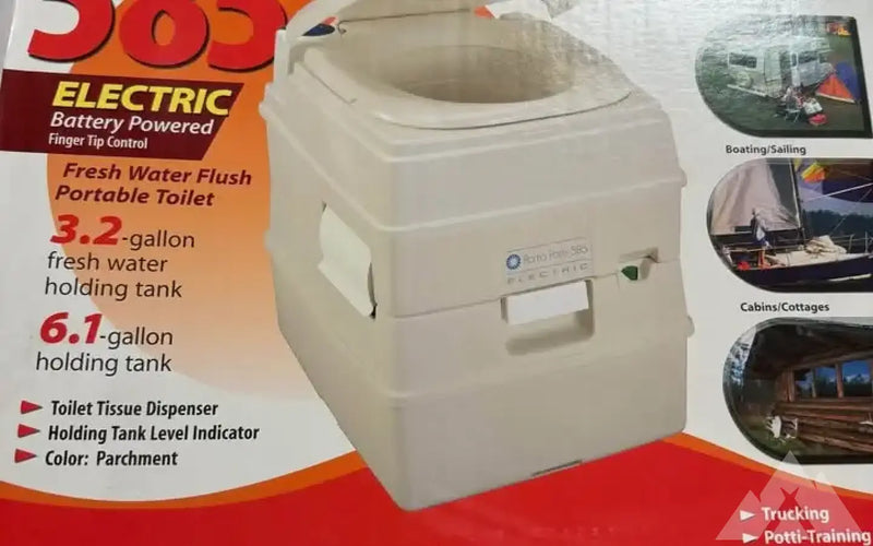 Thetford Porta potti electric portable toilet — new showers & toilets for sale — photo 1