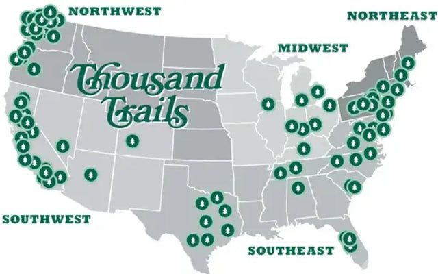 Thousand trail life time membership — photo 2