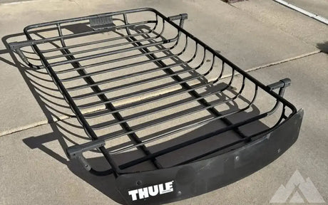 THULE basket with locks and mounting hardware — used racks for sale