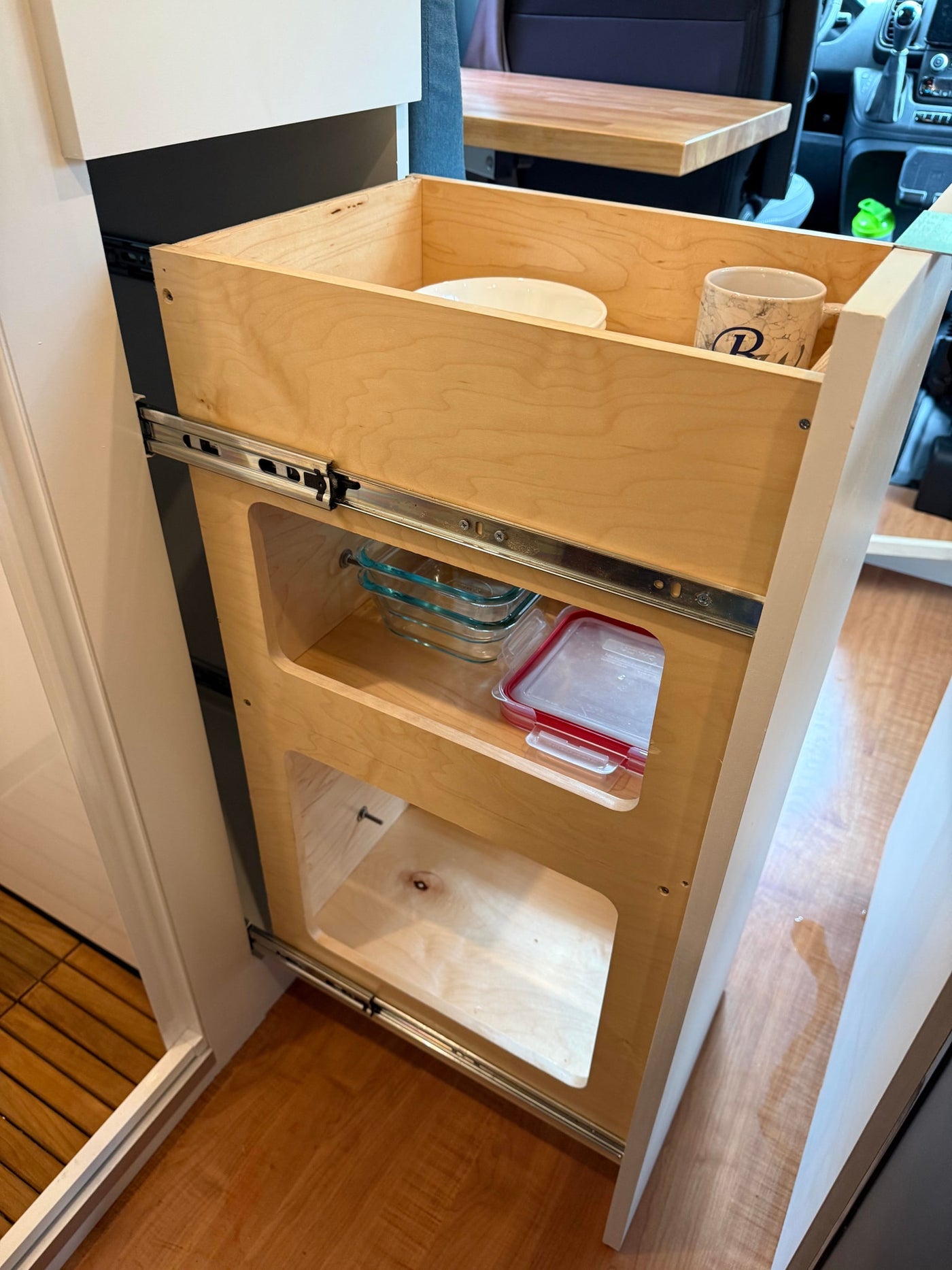 pull-out wooden counter/table — photo 11