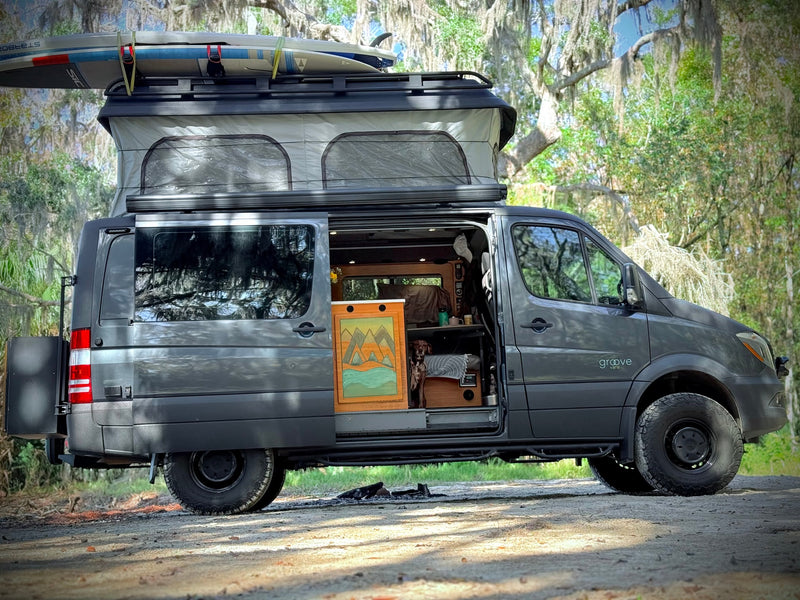Custom grey Sprinter camper van, great for rv rental. — photo 1
