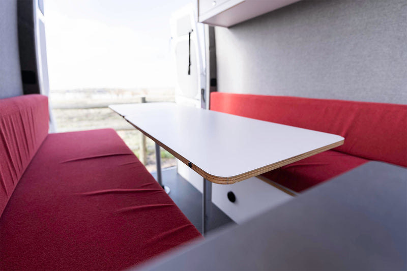  and overhead storage in a camper van.|Step into this RV rental — photo 8