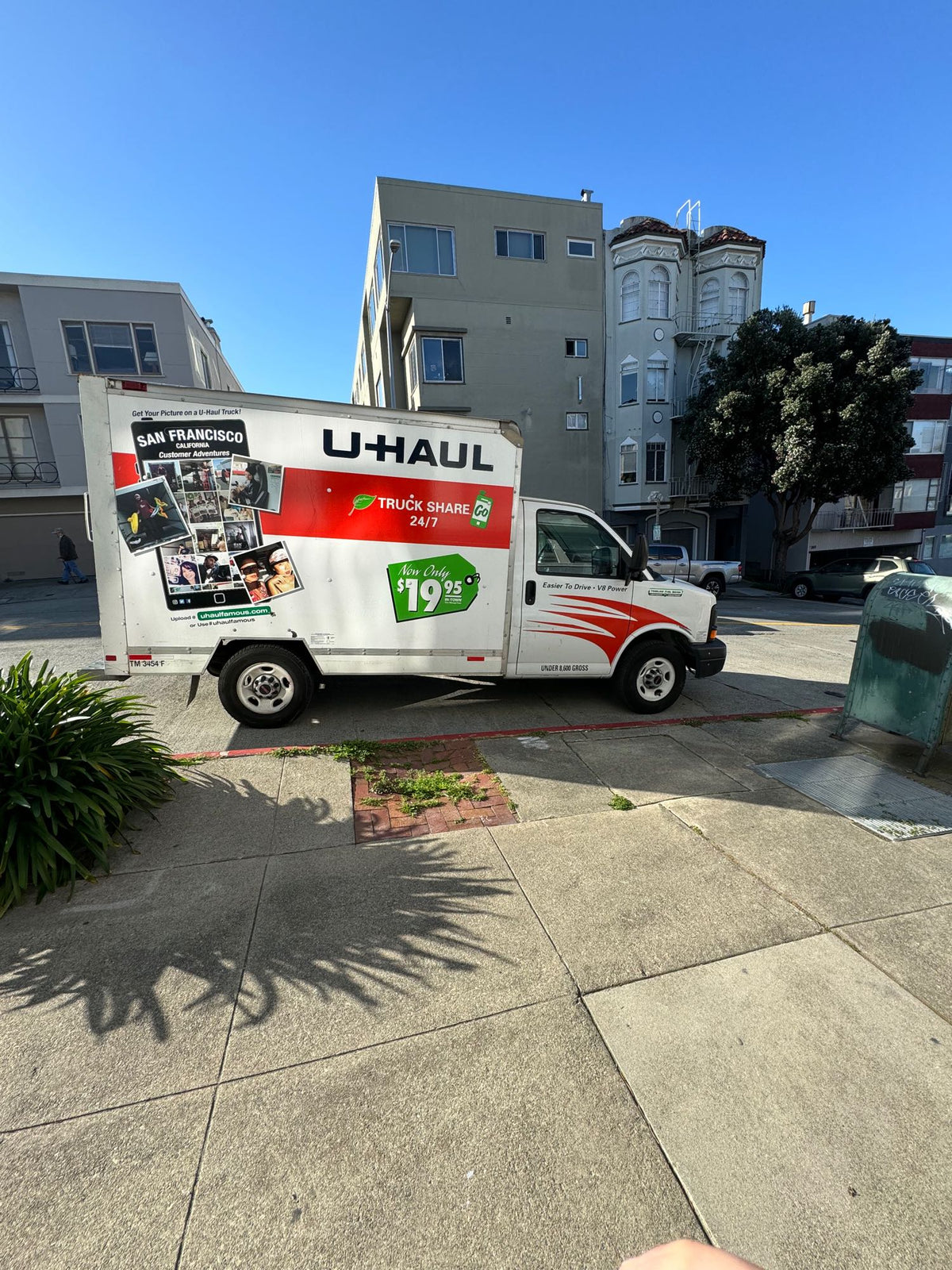 White U-Haul moving truck for rent in San Francisco. While not an RV rental, it's perfect for moves. — photo 8