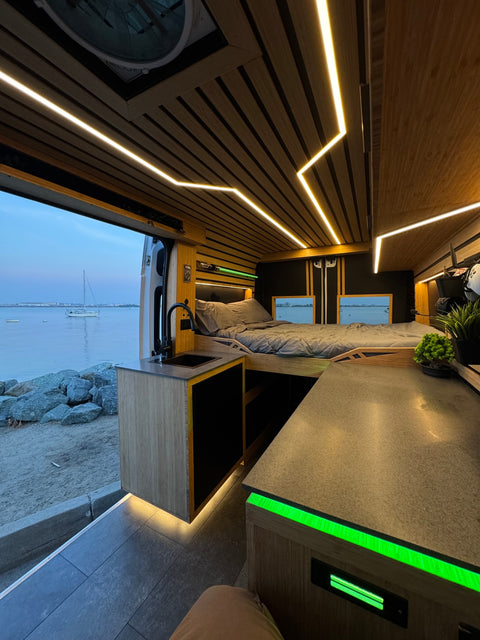 Luxury off grid gaming van overland rental