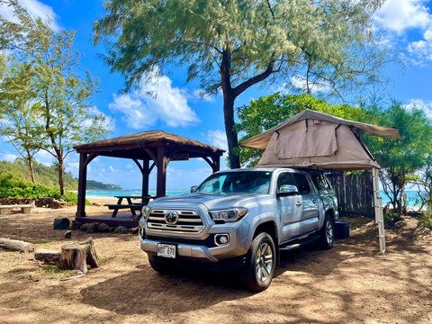 The Silver Fox Camper 2018 Tacoma Limited overland rental