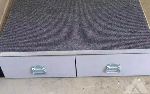 Truck Camper Bed With Easy Glide Drawer System