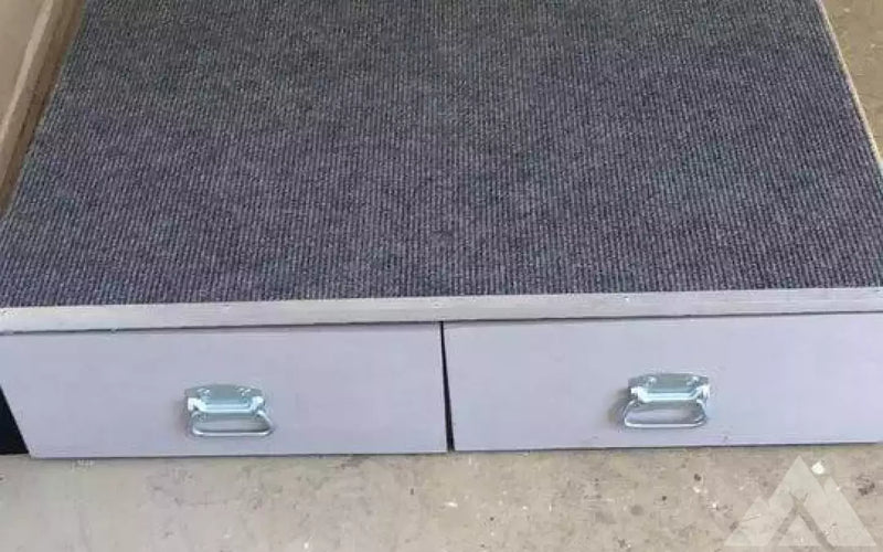 Truck Camper Bed With Easy Glide Drawer System — used drawer systems for sale — photo 1