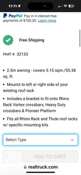 Sunseeker awning part number 32133 brand new in Spokane Valley, WA (photo 4)