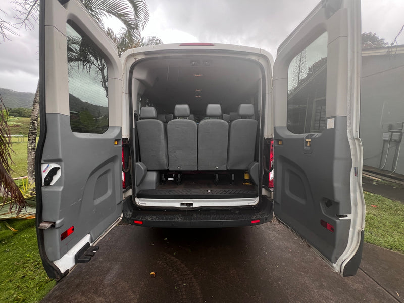  spacious passenger van with multiple rows of grey seats — photo 19