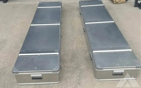 Two AluBox 192L Aluminum Rooftop Cases