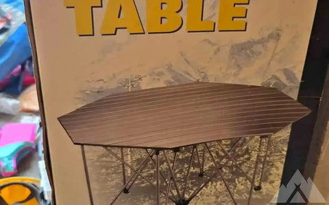 Two Large aluminum camp tables