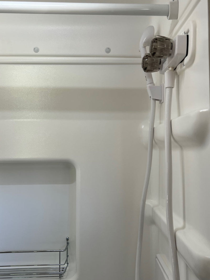  ideal for your next RV rental adventure. Parked on a sunny driveway.|Driver's view from an RV rental — photo 7