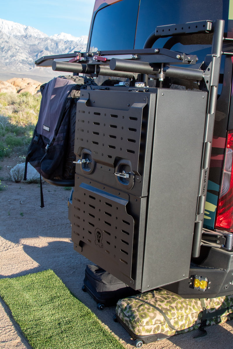  & snow-capped mountains at a scenic campsite.|This vibrant custom RV rental is perfectly parked for camping — photo 18