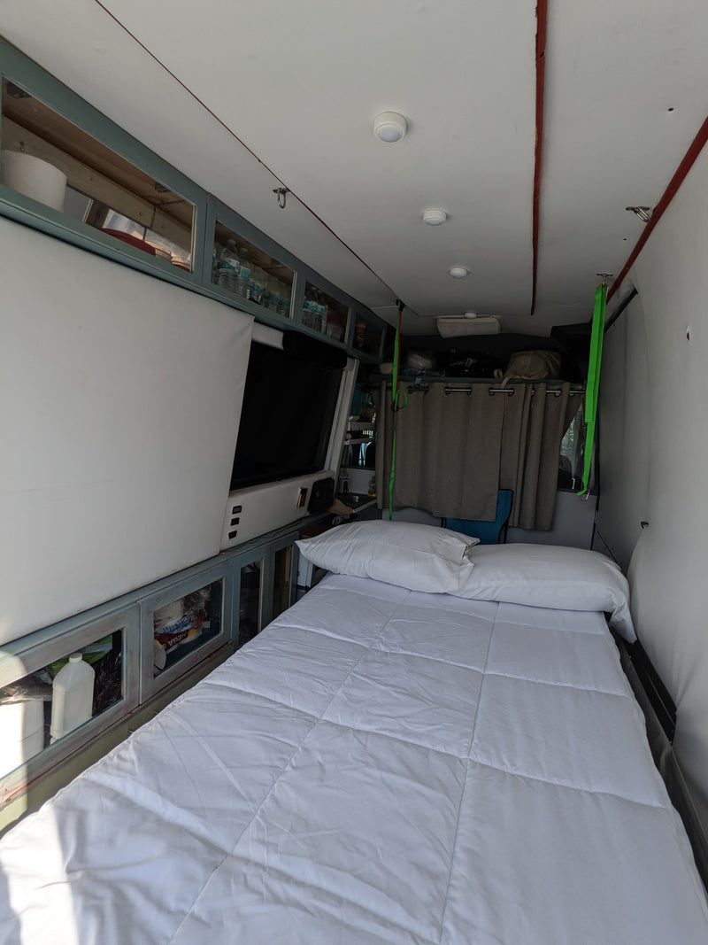  and mobile power for compact camper travel.|White Mercedes-Benz Sprinter van — photo 3