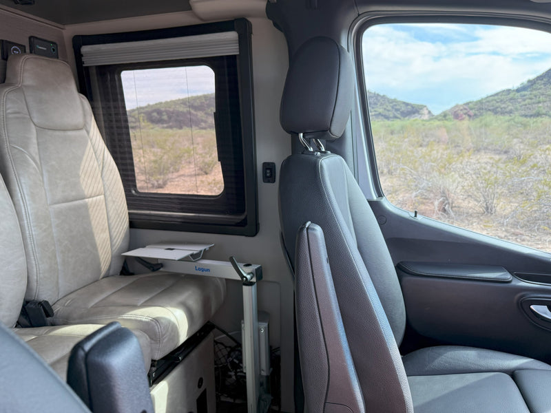  ready for desert adventures.|This silver Entegra Launch 4x4 RV rental — photo 10
