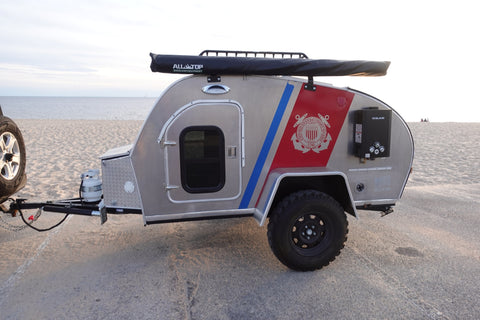 Coastie Overland Teardrop 2020 Second Wind Freedom "Coast Guard Tribute" overland rental