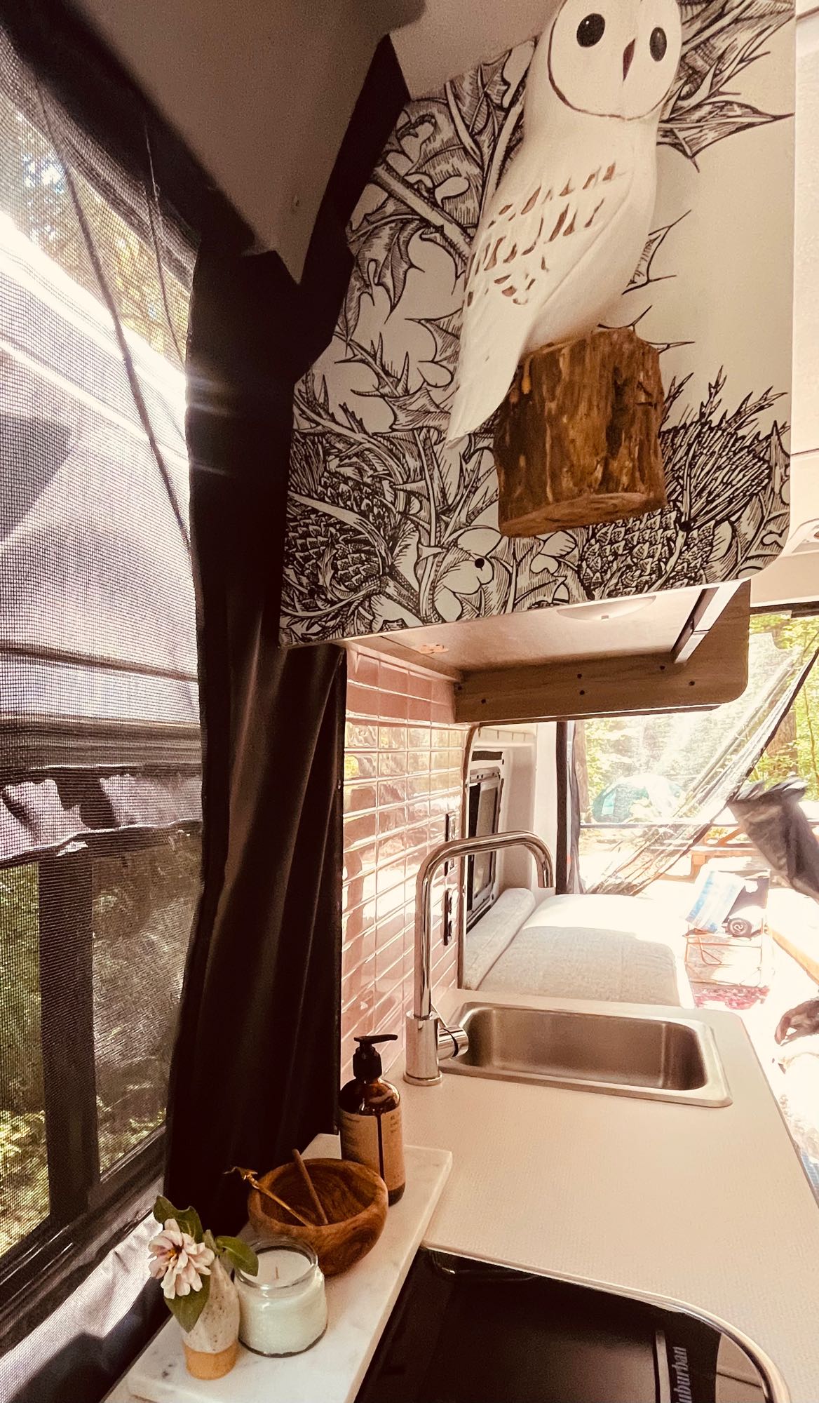  & Beeswax box. Essential gear for organized adventures.|View from inside an RV rental looking forward — photo 16
