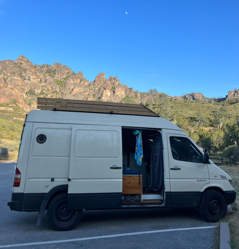 Winter sprinter van overland rental