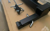 Universal hitch mounted swing out style spare tire — new tire carriers & swing outs for sale (photo 4)