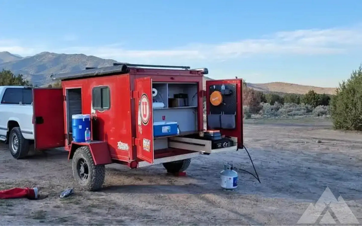 University of Utah-Themed 8x10 Camp Trailer — used overland trailer for sale in Saratoga Springs, UT