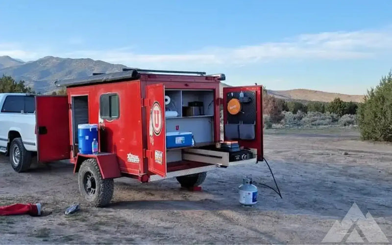 University of Utah-Themed 8x10 Camp Trailer — used overland trailer for sale in Saratoga Springs, UT — photo 1