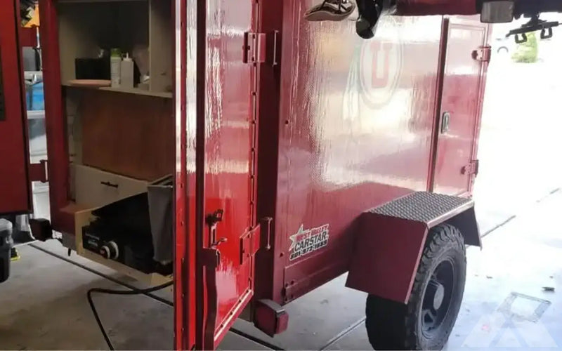 University of Utah-Themed 8x10 Camp Trailer — used overland trailer for sale in Saratoga Springs, UT (photo 4) — photo 4